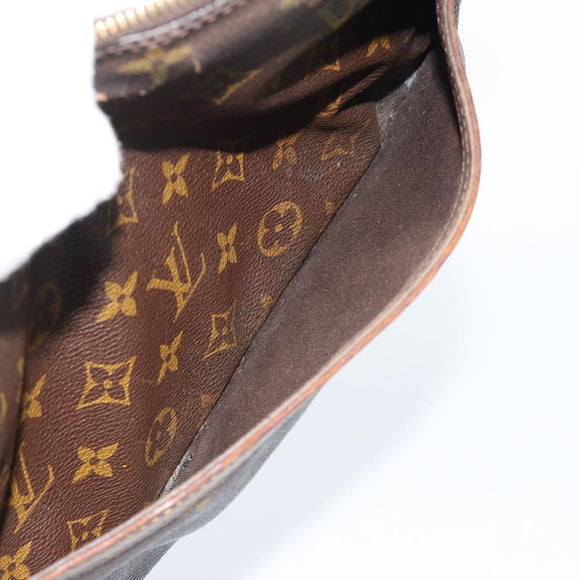 LOUIS VUITTON Monogram Compiegne 28 Clutch Bag M51845 LV Auth ti3951