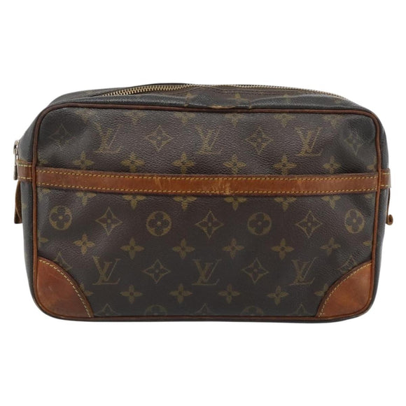 LOUIS VUITTON Monogram Compiegne 28 Clutch Bag M51845 LV Auth ti3951