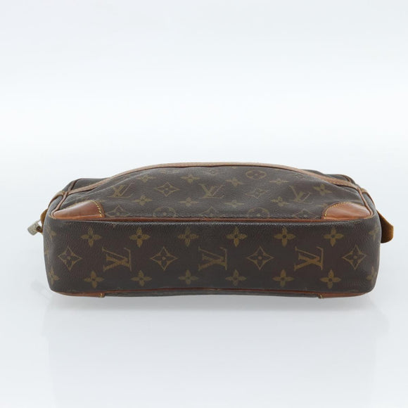 LOUIS VUITTON Monogram Compiegne 28 Clutch Bag M51845 LV Auth ti3951