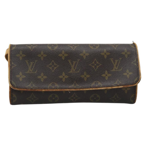 LOUIS VUITTON Monogram Pochette Twin GM Shoulder Bag M51852 LV Auth ti3955