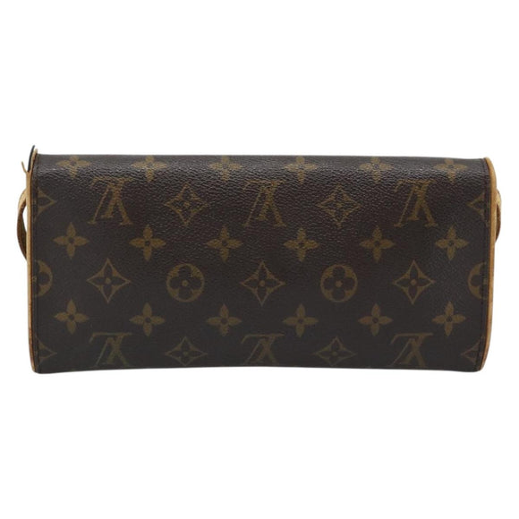 LOUIS VUITTON Monogram Pochette Twin GM Shoulder Bag M51852 LV Auth ti3955