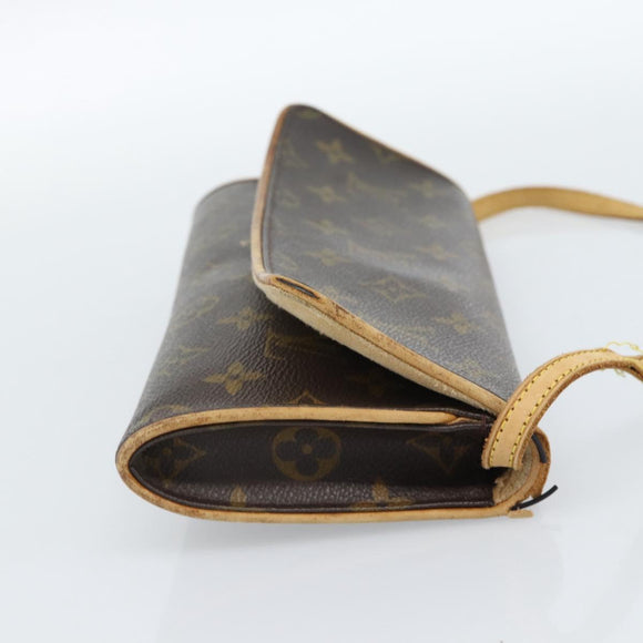 LOUIS VUITTON Monogram Pochette Twin GM Shoulder Bag M51852 LV Auth ti3955