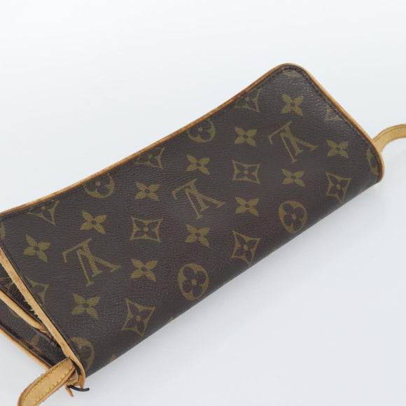 LOUIS VUITTON Monogram Pochette Twin GM Shoulder Bag M51852 LV Auth ti3955