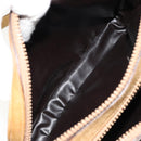 CELINE C Sulky Shoulder Bag Coated Canvas Beige Gold Auth ti3958-22