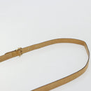 CELINE C Sulky Shoulder Bag Coated Canvas Beige Gold Auth ti3958-8