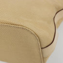 CELINE Tote Bag Canvas Beige Gold CC Auth ti3959-10