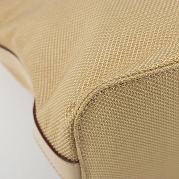 CELINE Tote Bag Canvas Beige Gold CC Auth ti3959
