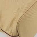 CELINE Tote Bag Canvas Beige Gold CC Auth ti3959-13
