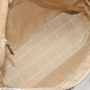 CELINE Tote Bag Canvas Beige Gold CC Auth ti3959-18