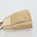 CELINE Tote Bag Canvas Beige Gold CC Auth ti3959-5