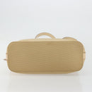 CELINE Tote Bag Canvas Beige Gold CC Auth ti3959-9