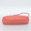 BURBERRY Shoulder Bag Leather Pink Gold Auth ti3960-5