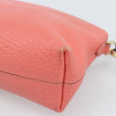 BURBERRY Shoulder Bag Leather Pink Gold Auth ti3960-16