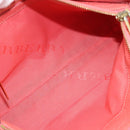 BURBERRY Shoulder Bag Leather Pink Gold Auth ti3960-11