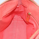 BURBERRY Shoulder Bag Leather Pink Gold Auth ti3960-19