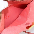 BURBERRY Shoulder Bag Leather Pink Gold Auth ti3960-22