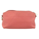 BURBERRY Shoulder Bag Leather Pink Gold Auth ti3960-2