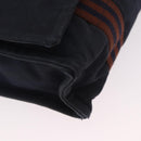 HERMES Fourre Tout Bassas MM Shoulder Bag Cotton Navy Silver Auth ti3961-9