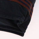 HERMES Fourre Tout Bassas MM Shoulder Bag Cotton Navy Silver Auth ti3961-15