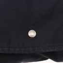 HERMES Fourre Tout Bassas MM Shoulder Bag Cotton Navy Silver Auth ti3961-17