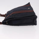 HERMES Fourre Tout Bassas MM Shoulder Bag Cotton Navy Silver Auth ti3961-4