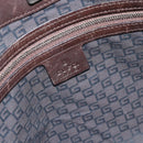 GUCCI Web Sherry Line Shoulder Bag Canvas Beige Silver 114879 Auth ti3962-10