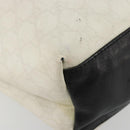 GUCCI GG Supreme Sherry Line Tote Bag PVC White 257245 Auth ti3964-16