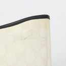 GUCCI GG Supreme Sherry Line Tote Bag PVC White 257245 Auth ti3964-10