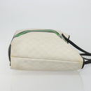 GUCCI GG Supreme Sherry Line Tote Bag PVC White 257245 Auth ti3964-3