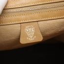 GUCCI Micro GG Supreme WebSherry Line Horsebit Bag PVC Beige Auth ti3965-18