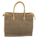GUCCI Micro GG Supreme WebSherry Line Horsebit Bag PVC Beige Auth ti3965-2