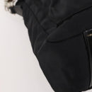 GUCCI Bamboo Shoulder Bag Leather Nylon 2way 2 Set Black Auth ti3966-16