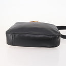 GUCCI Bamboo Shoulder Bag Leather Nylon 2way 2 Set Black Auth ti3966-7