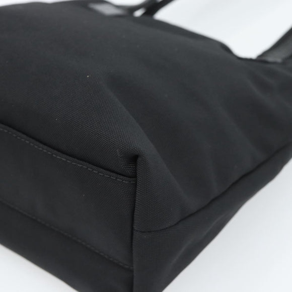 GUCCI Tote Bag Canvas Black Silver 002 1075 Auth ti3969