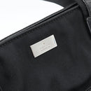 GUCCI Tote Bag Canvas Black Silver 002 1075 Auth ti3969-18