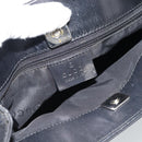 GUCCI Tote Bag Canvas Black Silver 002 1075 Auth ti3969-19