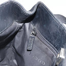 GUCCI Tote Bag Canvas Black Silver 002 1075 Auth ti3969-22