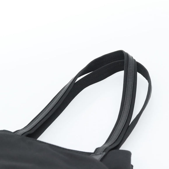 GUCCI Tote Bag Canvas Black Silver 002 1075 Auth ti3969