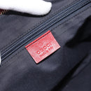 GUCCI GG Crystal Sherry Line Bag Coated Canvas Navy Gold 181092 Auth ti3970-17