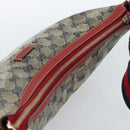 GUCCI GG Crystal Sherry Line Bag Coated Canvas Navy Gold 181092 Auth ti3970-6