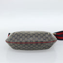 GUCCI GG Crystal Sherry Line Bag Coated Canvas Navy Gold 181092 Auth ti3970-5
