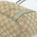GUCCI GG Canvas Abbey Tote Bag Beige Gold 211982 Auth ti3971-10