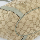 GUCCI GG Canvas Abbey Tote Bag Beige Gold 211982 Auth ti3971-11