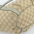 GUCCI GG Canvas Abbey Tote Bag Beige Gold 211982 Auth ti3971-13