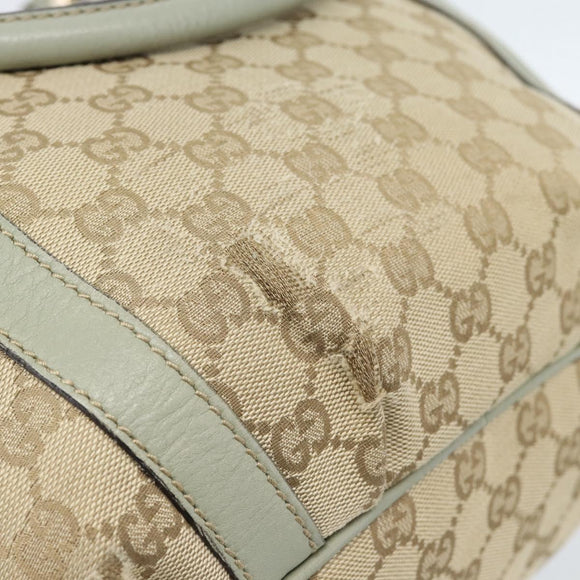 GUCCI GG Canvas Abbey Tote Bag Beige Gold 211982 Auth ti3971