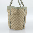 GUCCI GG Canvas Abbey Tote Bag Beige Gold 211982 Auth ti3971-4