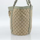 GUCCI GG Canvas Abbey Tote Bag Beige Gold 211982 Auth ti3971-5