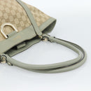 GUCCI GG Canvas Abbey Tote Bag Beige Gold 211982 Auth ti3971-7