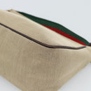GUCCI Web Sherry Line Shoulder Pouch Canvas 106644 Auth ti3973-9