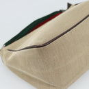 GUCCI Web Sherry Line Shoulder Pouch Canvas 106644 Auth ti3973-14